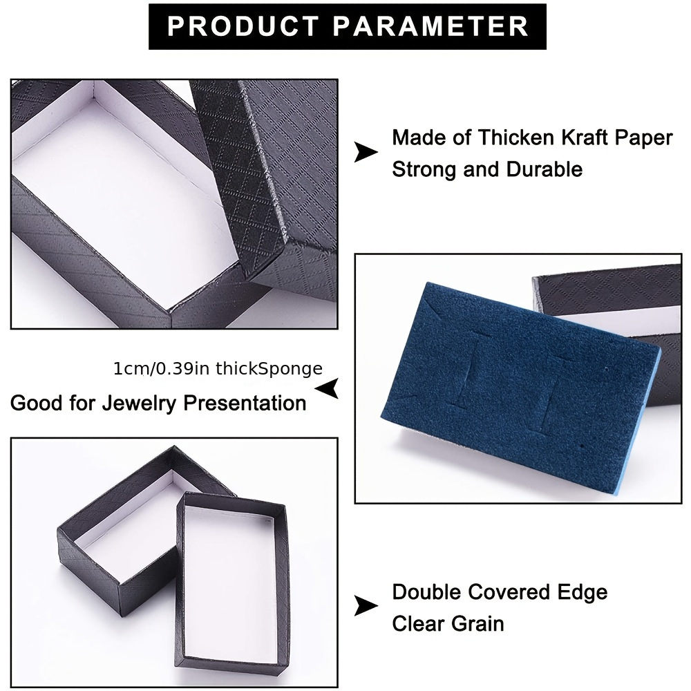 Diamond Patterned Cardboard Jewelry Gift Box